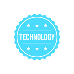 Technology information business icon label badge design vector