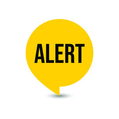 Alert Shopping Speech Icon Label Design