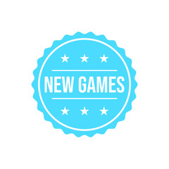 New games label design vector