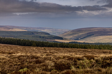 The Moyle Way, Ulster Way, International Appalachian Trail hiking trail, Slieveanorra, Glendun, Causeway coast and Glens, County Antrim, Northern Ireland