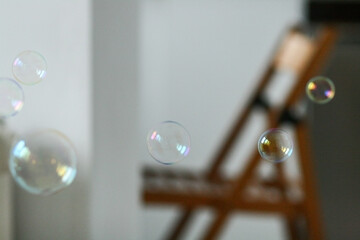 soap bubbles in home