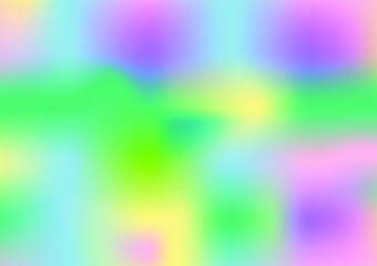 Rainbow pastel soft colorful background, Holographic foil vector illustration