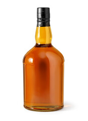 whiskey bottle isolated on white