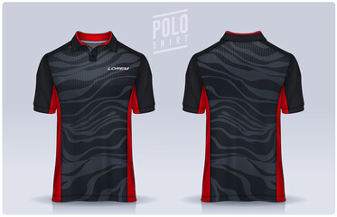 t-shirt polo templates design. uniform front and back view.