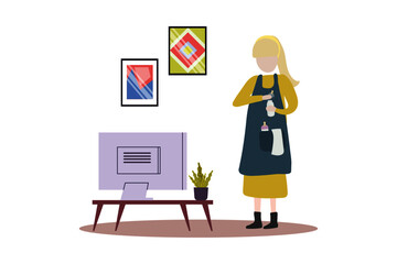 daily activity illustration