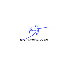 Initial bd beauty monogram and elegant logo design
