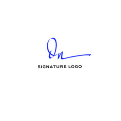 Initial dn beauty monogram and elegant logo design