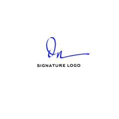 Fototapeta premium Initial dn beauty monogram and elegant logo design