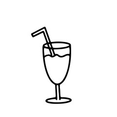 set of different Doodle cocktail. Hand-drawn image for print, sticker, web, various designs. Vector element for the themes of travel, vacation, tourism.
