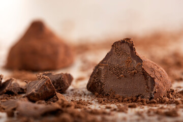 Craft chocolate truffle