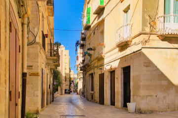 Alley in the old town of Molfetta, Puglia, Italy