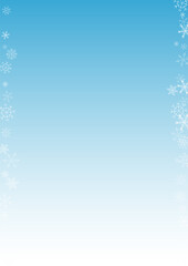 Gray Snow Vector Blue Background. Holiday