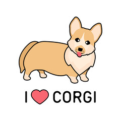 Corgi with text 