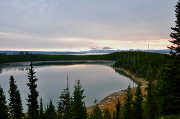 Morgenstimmung am Yellowstone Lake