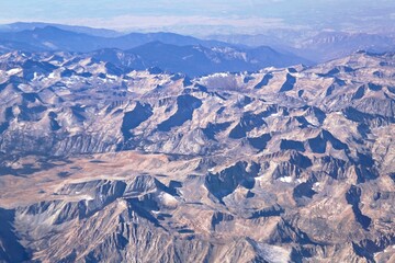 Luftaufnahmen der Sierra Nevada