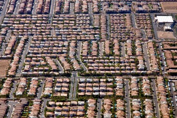 Luftaufnahme amerikanischer Vorort