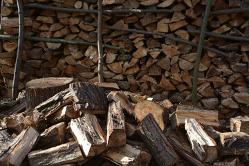 Stos drewna na opał © Heroc