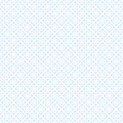 Abstract Seamless Pattern Blue Doodle Geometric Figures Background Vector