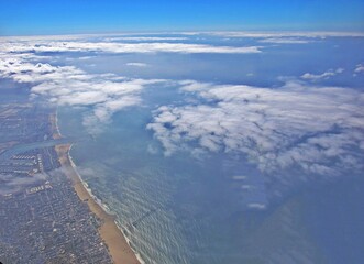 Kalifornische Küste aus der Luft