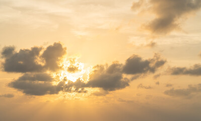 sunset in the clouds