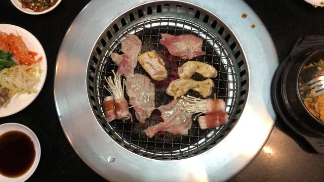 meat in a pan