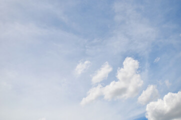 Blue sky with a cloud.