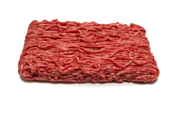 Chopped meat background. Top view.