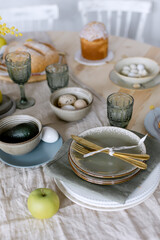 Serving on the kitchen table