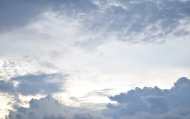Blue sky with a cloud.