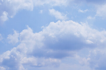 Blue sky with a cloud.
