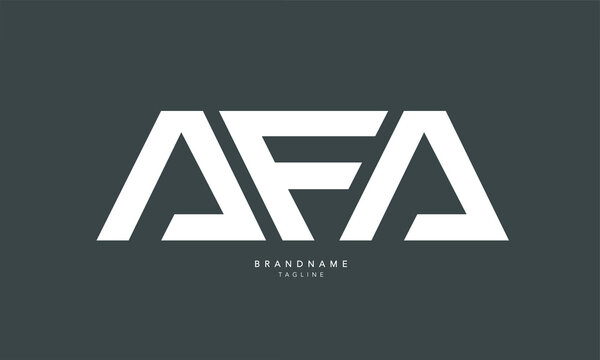 Alphabet letters Initials Monogram logo AFA, AF, FA