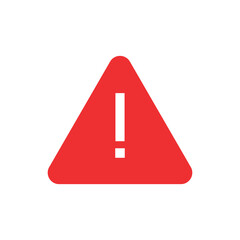 Alert icon. Exclamation mark in triangle. Attention, danger and alarm symbol.