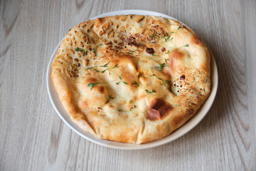 Georgian khachapuri imeruli - Georgian national flour product