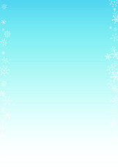 Gray Snow Vector Blue Background. Holiday Snowflake Illustration. White Abstract Backdrop. magic Snowfall Banner.