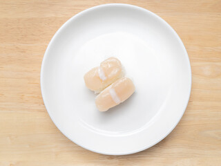 Hotate Sushi or Scallop Sushi (Japanese food style) 