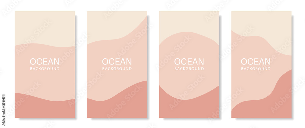 Poster liquid shape story template. mobile vertical abstract banner.