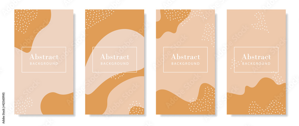 Poster liquid shape story template. mobile vertical abstract banner.