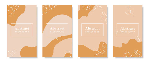 Liquid shape story template. Mobile vertical abstract banner.