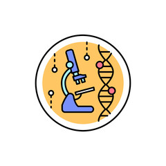 Pathology color line icon. Pictogram for web page, mobile app