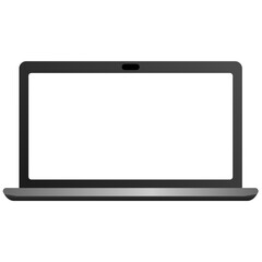Laptop concept computer screen mockup vector template 