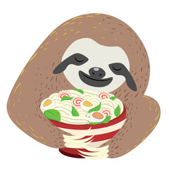 Sloth and ramen