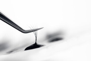 Set eyelash extension tools white isolated background 5d