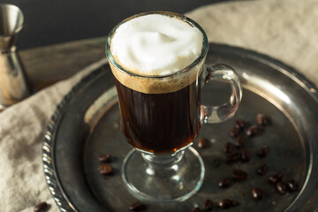 Boozy Warm Irish Coffee Cocktail