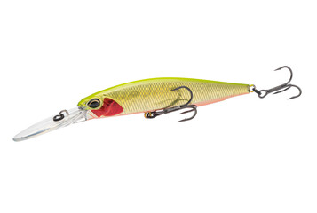 Wobbler with hooks for fishing as bait for fish, which is used for spinning. Fishing tackle for a...