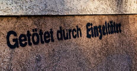 Einzeltäter Graffito