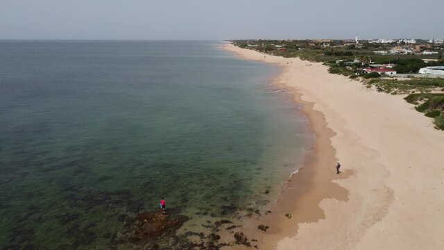 Aerial view of La Ballena beach