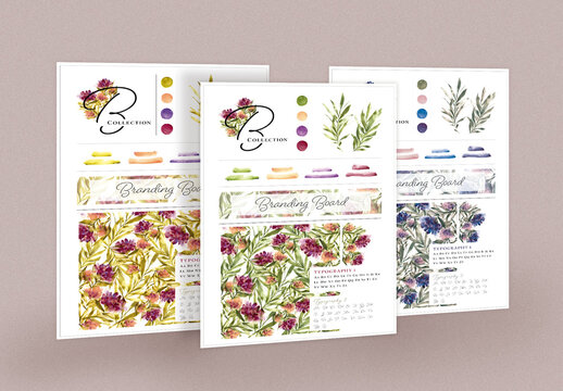 Branding Board Watercolor