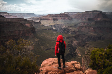 Grand Canyon Hiker Tourist