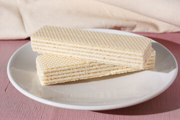 Waffles on the table