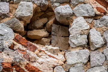 an old castle ruin on the mountain